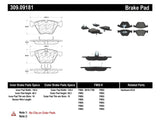 Kies-Motorsports Stoptech StopTech Performance 11-12 BMW Z4 (E86) / 07-11 335 Series (E90/92/93/F30) Front Brake Pads