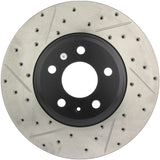 Kies-Motorsports Stoptech StopTech Power Slot 09-10 Audi A4/A4 Quattro / 08-10 A5 / 10 S4 Front Right Drilled & Slotted Rotor