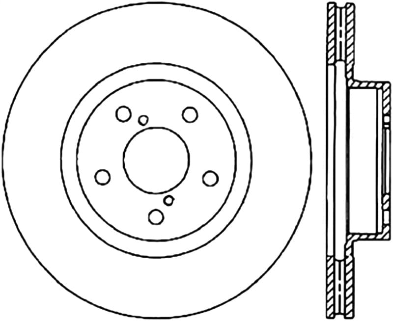 Kies-Motorsports Stoptech StopTech Power Slot 09-10 Subaru Impreza CRYO Front Left Slotted Rotor