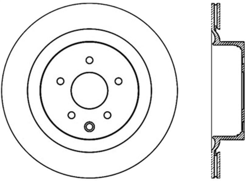 Kies-Motorsports Stoptech StopTech Power Slot 09 Nissan 370z / 08-09 Infiniti G37 Slotted Rear Left CRYO Rotor