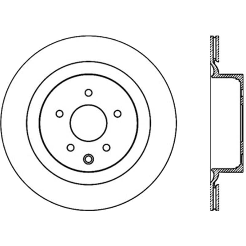 Kies-Motorsports Stoptech StopTech Power Slot 09 Nissan 370z / 08-09 Infiniti G37 Slotted Rear Left CRYO Rotor