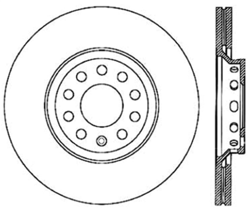 Kies-Motorsports Stoptech StopTech Slotted & Drilled Sport Brake Rotor