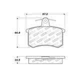 Kies-Motorsports Stoptech StopTech Street Touring 96-2/97 Audi A4 / 96-01 A4 Quattro / 95-98 A6 Rear Brake Pads