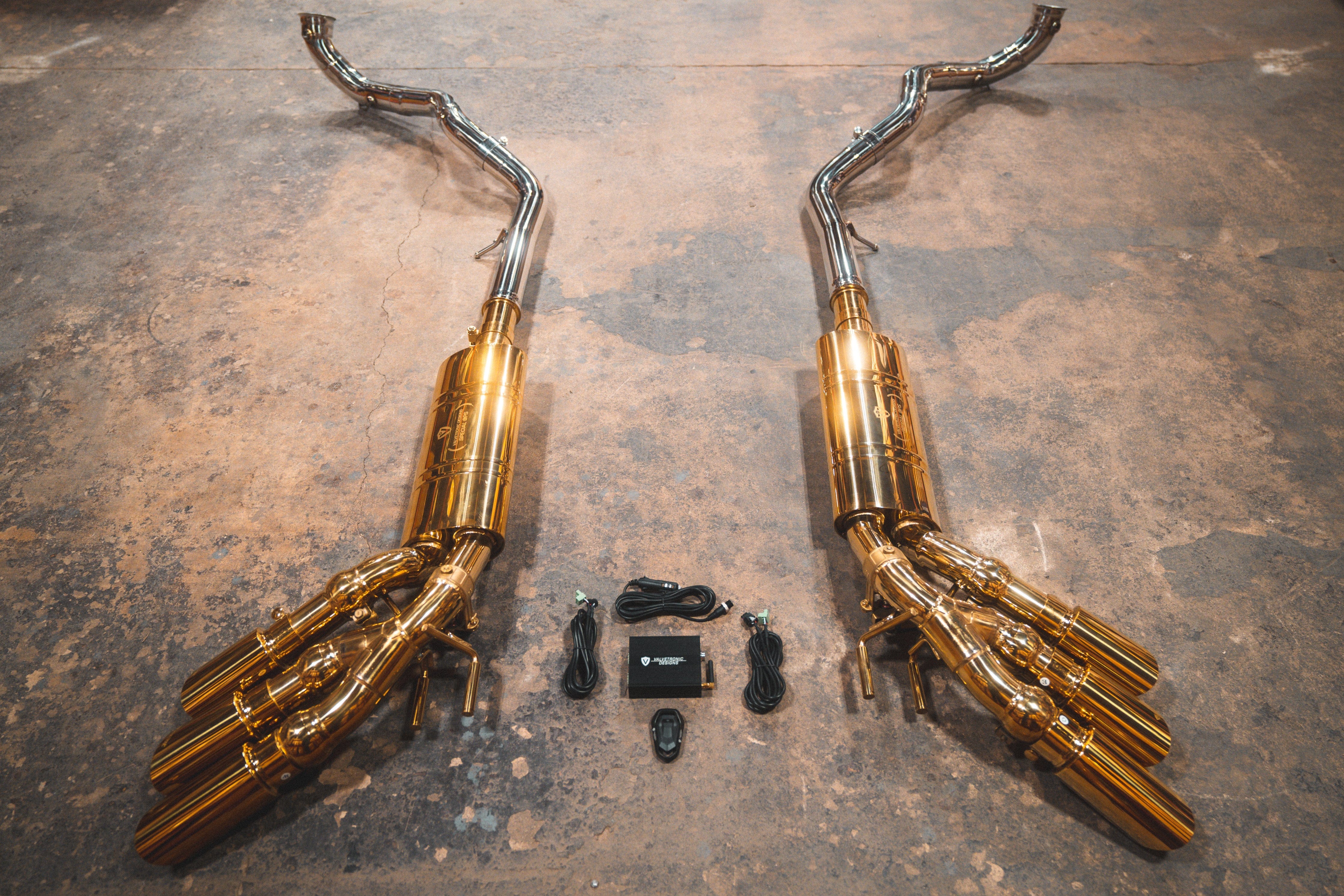 Kies-Motorsports Valvetronic Designs Mercedes Benz G-Wagon 463A / 464 Valved Sport Exhaust System RACE + Free flow bypass pipes