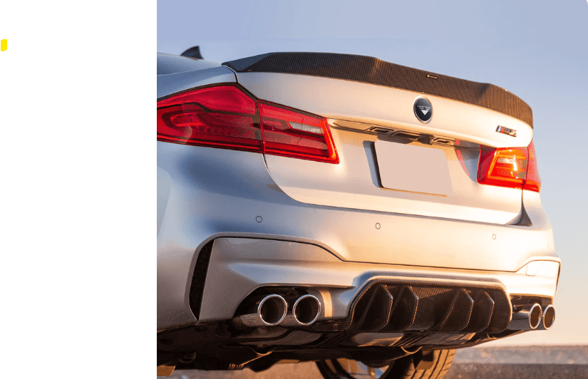 Kies-Motorsports Vorsteiner BMW F90 M5 VRS PROGRAM (2017+) VRS Aero Rear Diffuser Carbon Fiber PP 2x2 Glossy