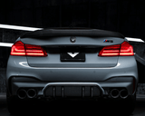 Kies-Motorsports Vorsteiner BMW F90 M5 VRS PROGRAM (2017+) VRS Aero Rear Diffuser Carbon Fiber PP 2x2 Glossy