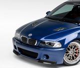 Kies-Motorsports Vorsteiner VORSTEINER BMW E46 M3 V20 Aero Front Bumper With 2 Piece Splitter Carbon Fiber PP 1x1 Glossy