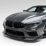 Kies-Motorsports Vorsteiner VORSTEINER BMW F9X M8 VRS AERO FRONT SPOILER CARBON FIBER PP 2X2 GLOSSY