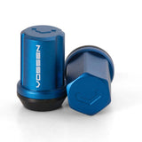 Kies-Motorsports Vossen Vossen 35mm Lock Nut - 12x1.5 - 19mm Hex - Cone Seat - Blue (Set of 4)