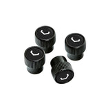 Kies-Motorsports Vossen Vossen Classic V Valve Stem Cap Set - Black/Black