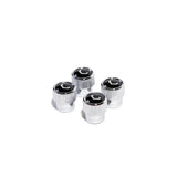 Kies-Motorsports Vossen Vossen Classic V Valve Stem Cap Set - Chrome/Black