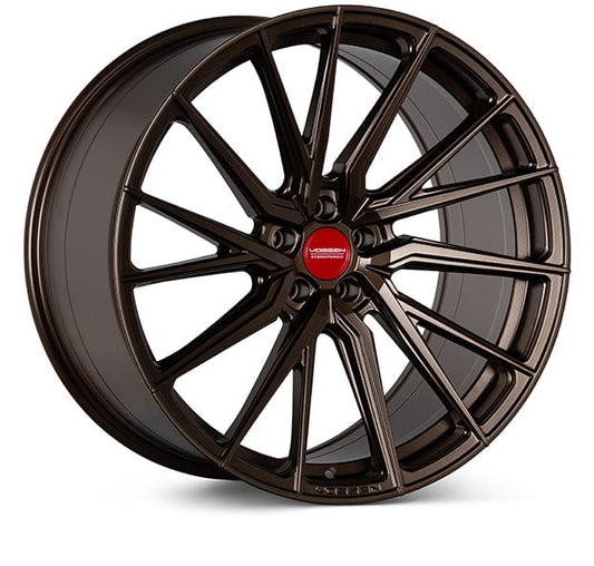 Kies-Motorsports Vossen Vossen HF-4T 22x10.5 / 5x112 / +10 / Deep Blank / Raw - Satin Bronze Left Wheel