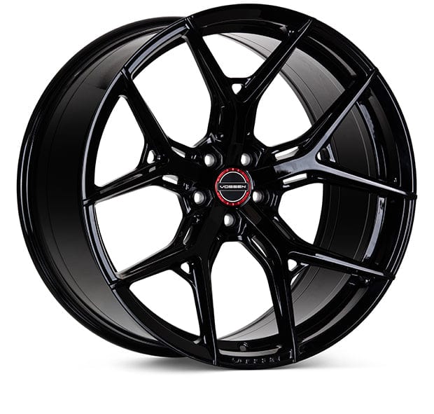 Kies-Motorsports Vossen Vossen HF-5 19x9.5 / 5x114.3 / ET25 / Deep Face / 66.1 - Gloss Black Wheel