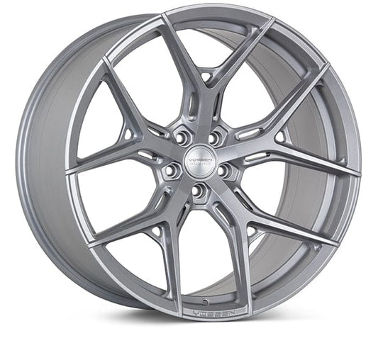 Kies-Motorsports Vossen Vossen HF5 19x8.5in / 5x112 BP / +42mm Offset / 66.5 - Satin Silver - Flat Wheel