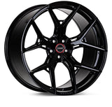 Kies-Motorsports Vossen Vossen HF5 22x10.5 / ET +2 to +48 / Deep Blank / Raw - Gloss Black Wheel