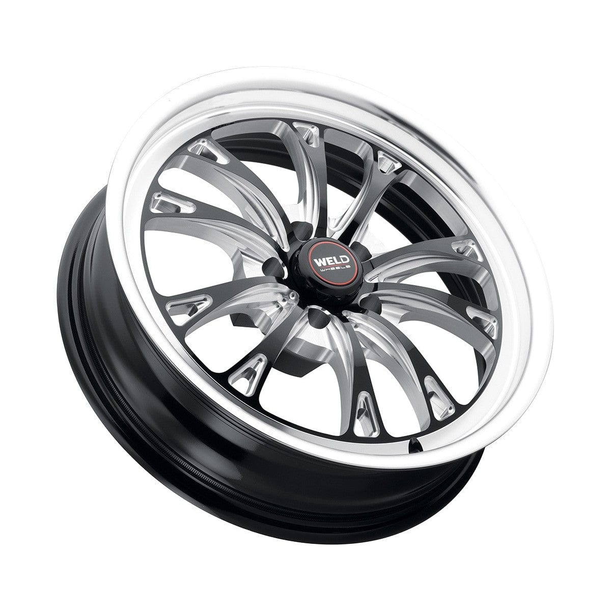 Kies-Motorsports Weld Weld Belmont Beadlock 17x10 / 5x120 BP / ET42 / BS 7.15 / 78.1 CB Gloss Black MIL