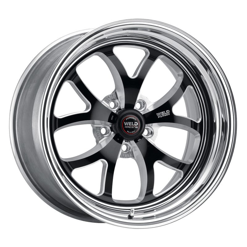 Weld S76 17x8 / 5x4.75 BP / 4.8in. BS Black Wheel (Medium Pad) - Non-B ...