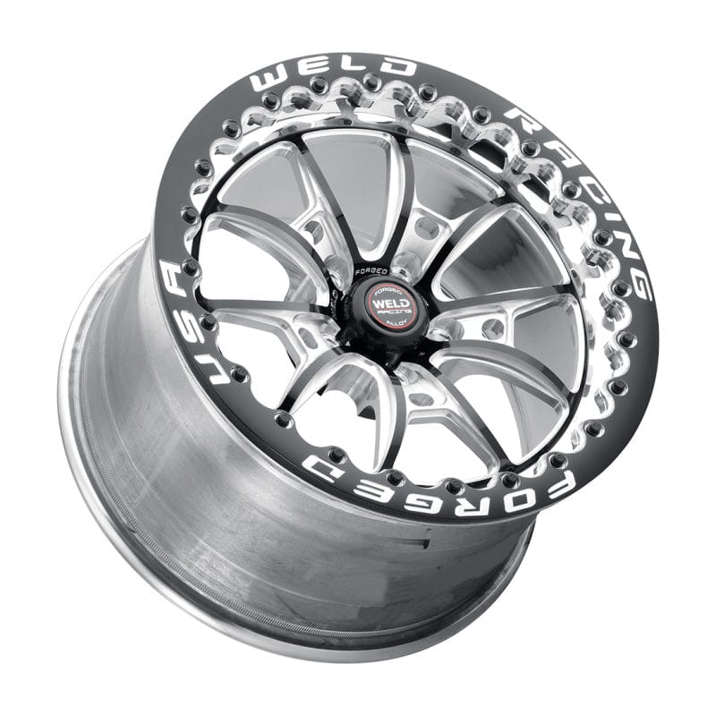 Kies-Motorsports Weld Weld S80 17x10 / 5x4.5 BP / 8.0in. BS (64mm Offset) Black Wheel 3.18 ID (Low Pad) - Single Beadlock