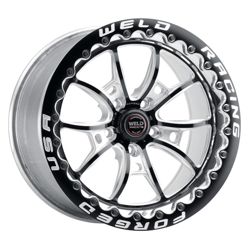 Kies-Motorsports Weld Weld S80 17x10 / 5x4.5 BP / 8.0in. BS (64mm Offset) Black Wheel 3.18 ID (Low Pad) - Single Beadlock