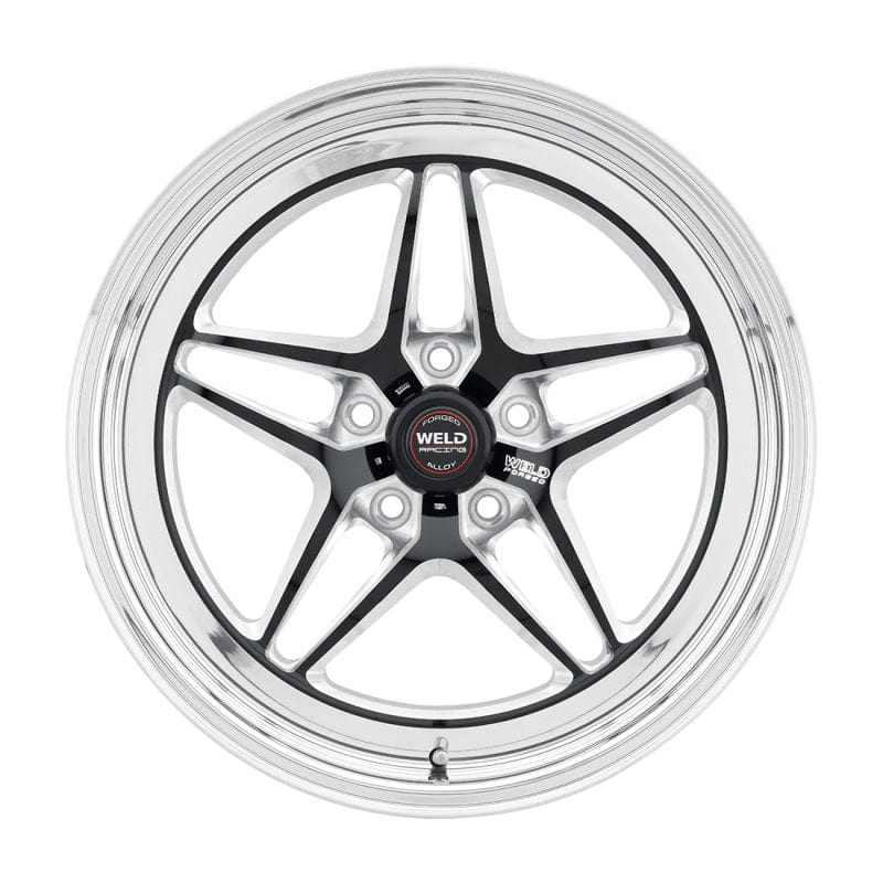 Kies-Motorsports Weld Weld S81 18x10.5 / 5x4.75 BP / 8.7in. BS Black Wheel 3.18 ID (Med Pad)