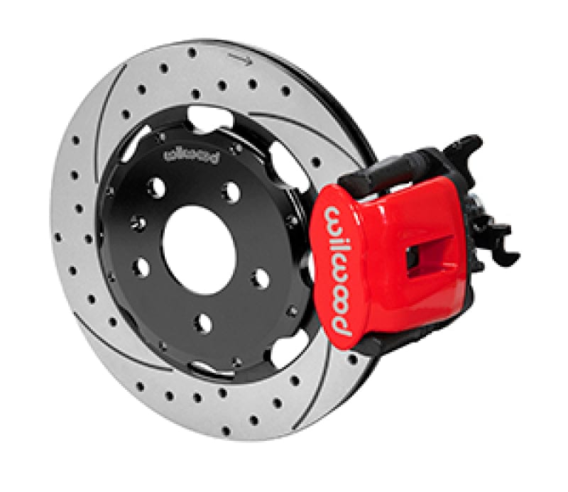 Kies-Motorsports Wilwood Wilwood 03-08 Audi A4 Caliper-Combination Parking Brake Rear 12.19 Rotor - Red