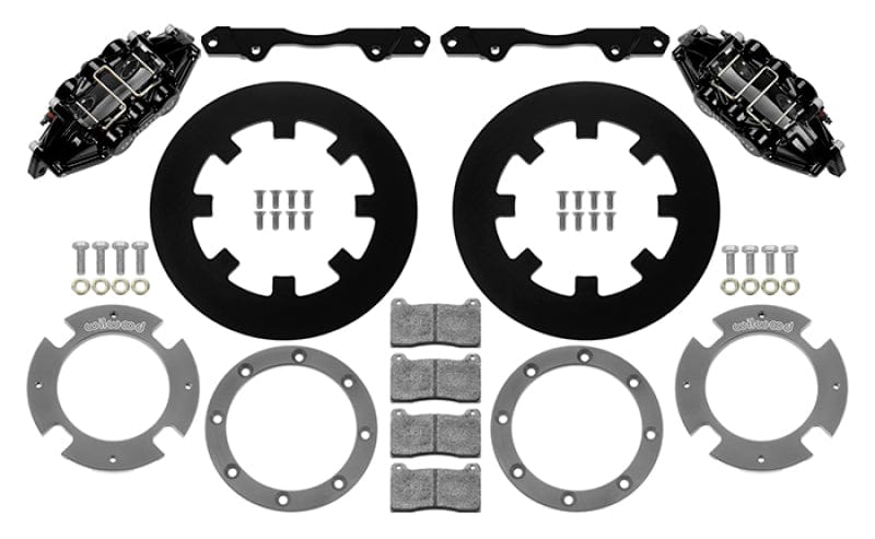 Kies-Motorsports Wilwood Wilwood 17-21 Can-Am X3RS Black 6-Piston Rear Kit 11.25in - Undrilled Rotors