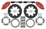 Kies-Motorsports Wilwood Wilwood 17-21 Can-Am X3RS Red 6-Piston Rear Kit 11.25in - Drilled Rotors